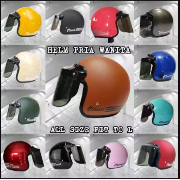 ◑helm retro polos helm bogo polos helm bogo hitam dop helm bogo merah dop helm bogo abu abu dop bogo