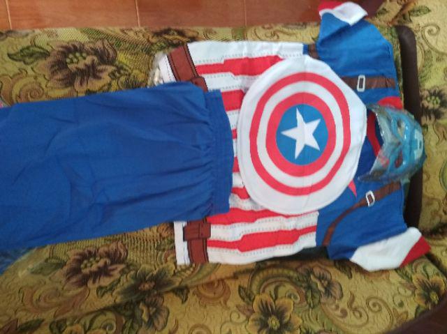  Baju  Anak  Stelan Kostum Captain  America  Kapten 