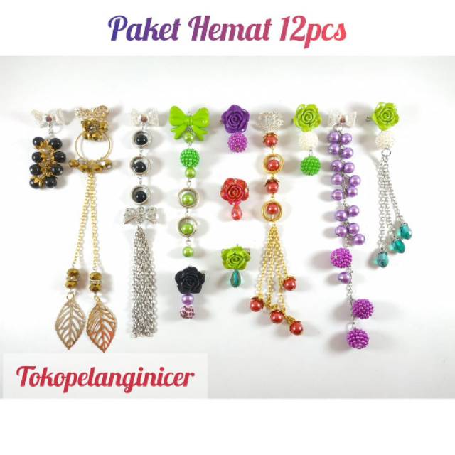Bros Dagu Hijab bros jilbab Paket super Hemat 12 pcs By tokopelangiNicer
