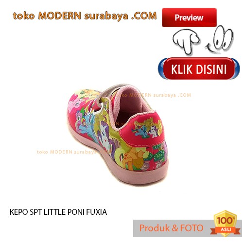 SEPATU ANAK KARAKTER PRINTING KEPO SPT LITTLE PONI FUXIA