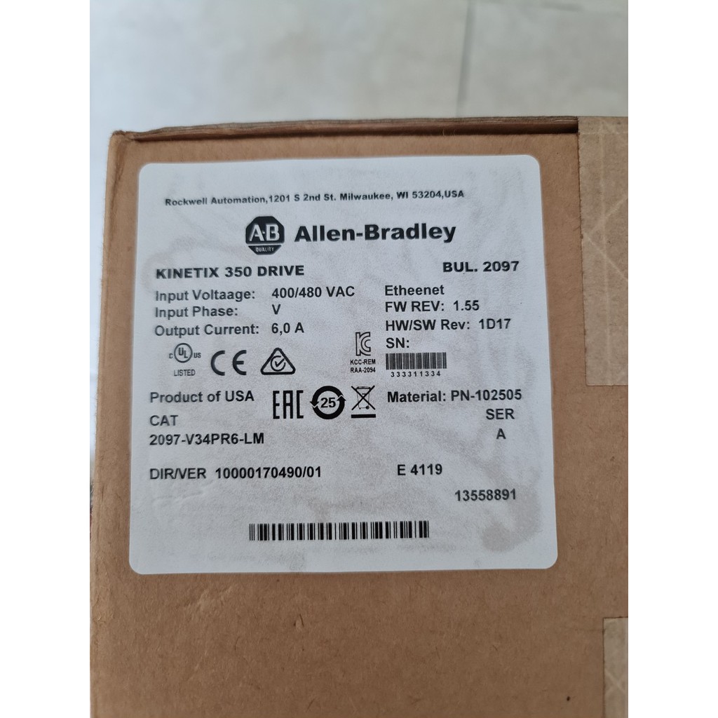 Allen Bradley Servo Drive 2097-V3PR6-LM Rockwell Automation