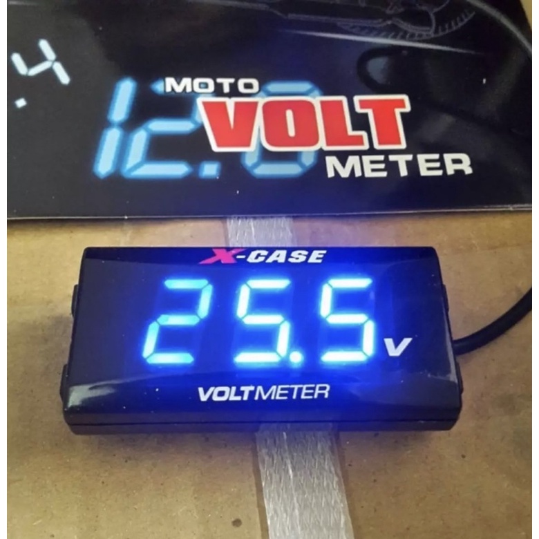 VOLT METER AKI TAHAN AIR REZOMA X-CASE