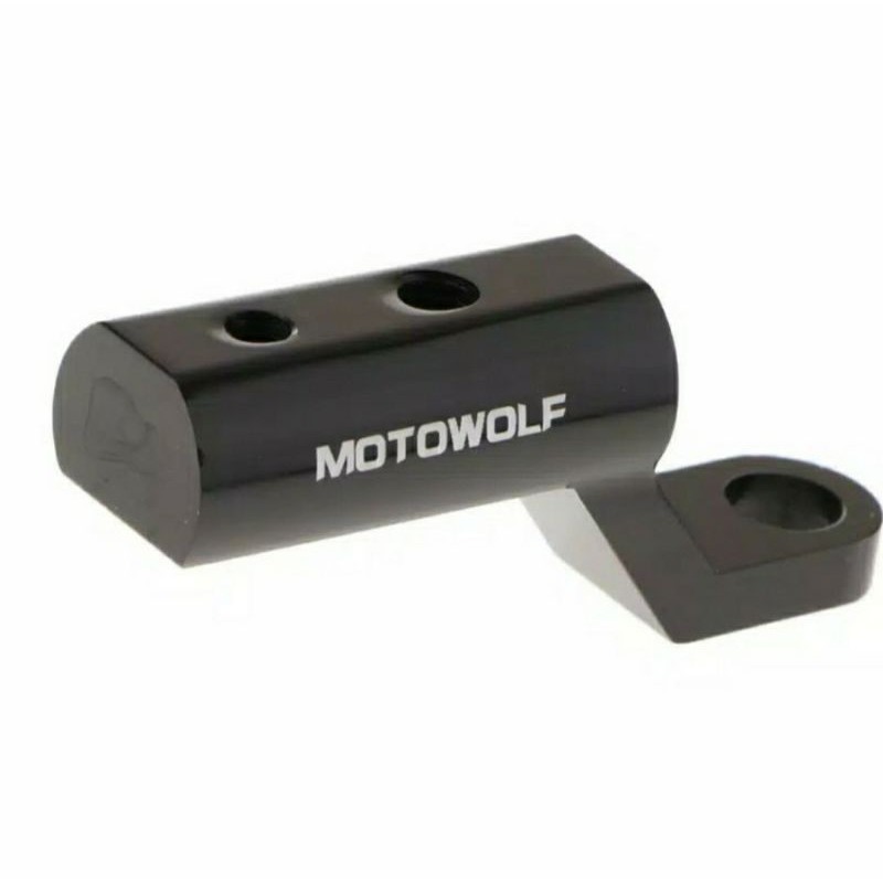 Motowolf Breket dudukan lampu tembak spion motor universal nmax aerox lexi vario beat adv pcx dll