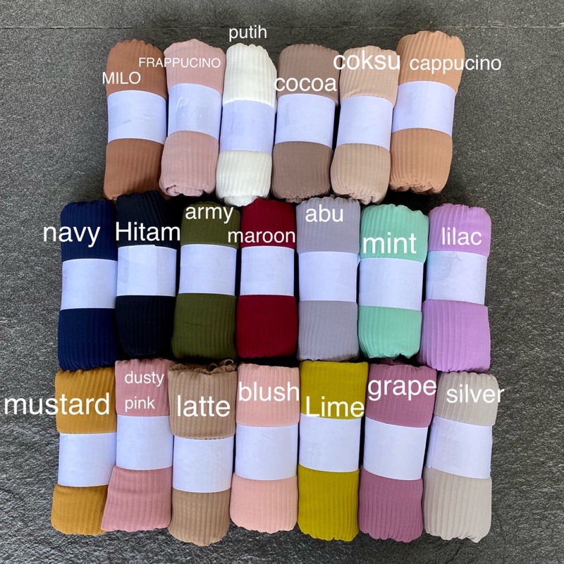 FULLPLISKET TANPA GARIS TENGAH Pashmina Pelisket CerutyBabydoll/pasmina Plated/ Sahwl