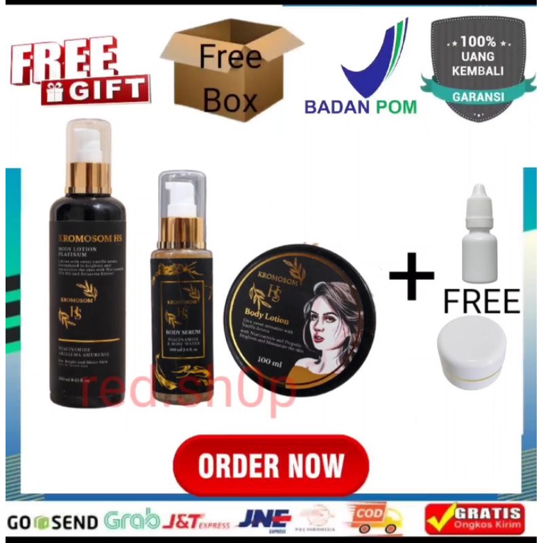 PAKET HEMAT HB KROMOSOM HS 100 grm + PLATINUM + BODY SERUM