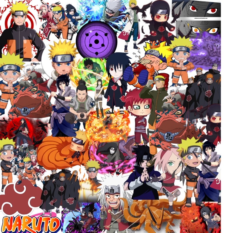 

Naruto Anime Sticker Pack Premium Isi 20pcs Bahan Vinyl Anti Air