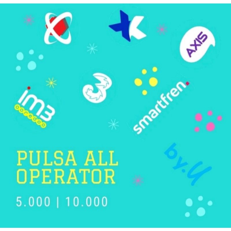 Isi Ulang Pulsa Reguler Telkomsel Indosat Xl Axis Three Smartfren Byu token listrik 5000 10000 20000