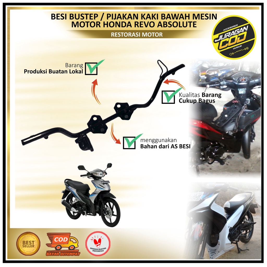 Pijakan Kaki Revo Absolute / Bar Comp Step / Bar Step kaki - Absolute Revo karbu