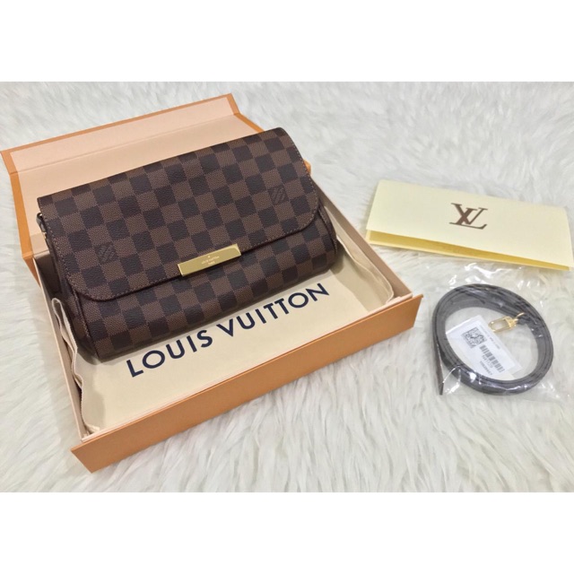 BNIB LV Favorite MM Damier Ebene