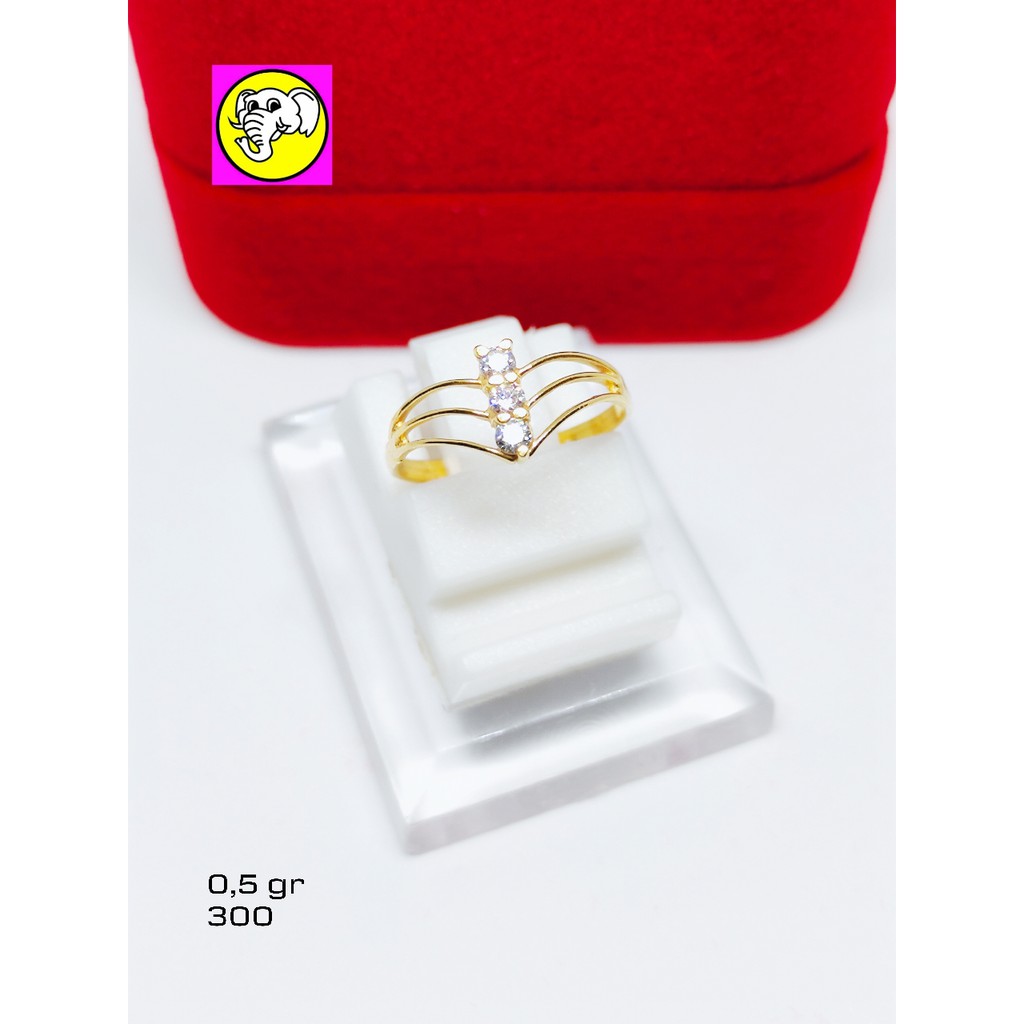 Cincin emas anak, cincin permata