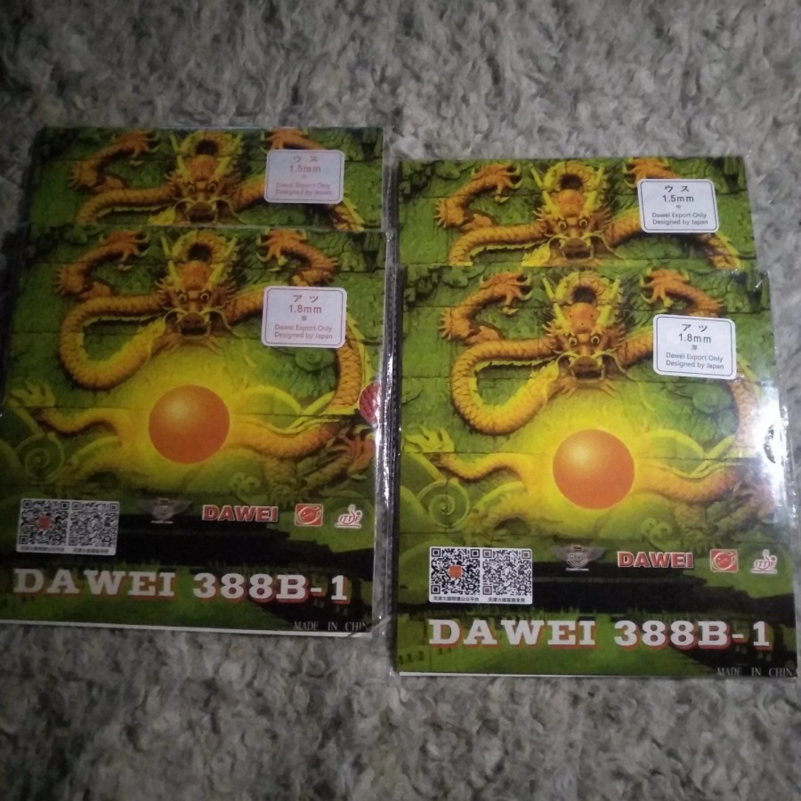 Karet Bintik Serang / Pendek Dawei 388B-1 SPONGE 1.5mm dan 1.8 mm