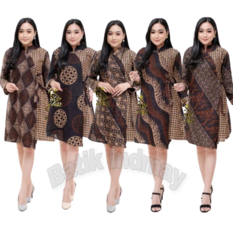 TUNIK SERUT SONGKET BATIK ATASAN BATIK WANITA