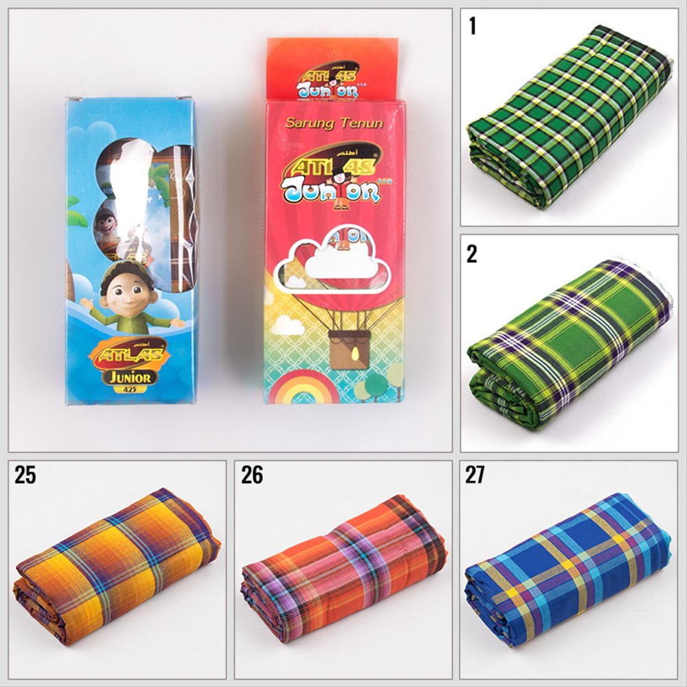 Sarung Atlas Junior Anak Laki-Laki Terbaru Cocok Untuk Sholat dan Ngaji
