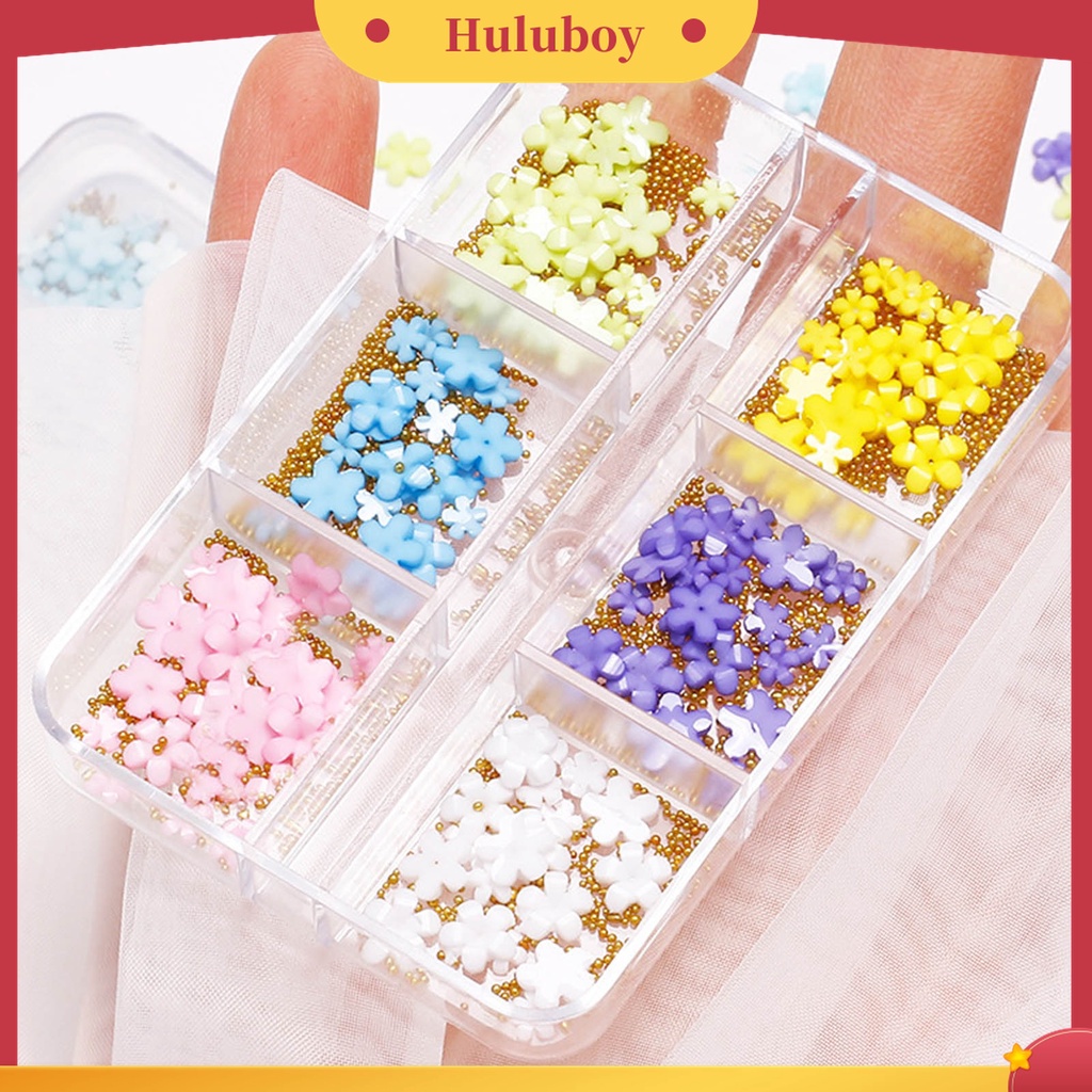 Huluboy Huluboy♡ Ornamen Bunga 3D Untuk Dekorasi Nail Art Charms