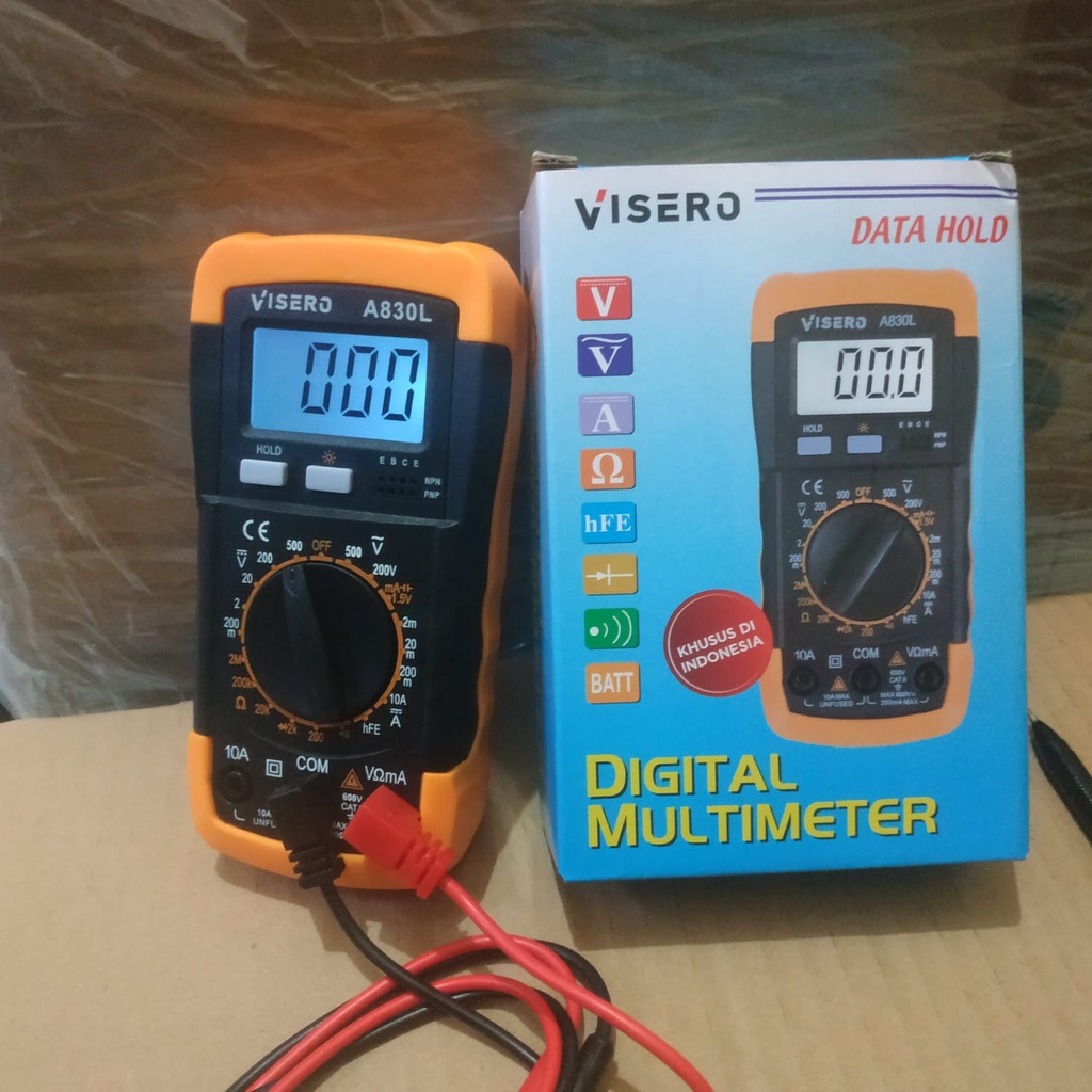 Digital multitester multimeter avometer A830L Visero