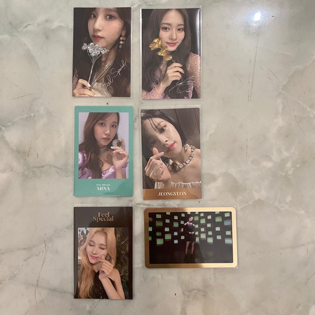 PHOTOCARD TWICE FEEL SPECIAL MINA JEONGYEON JIHYO GOLD SANA