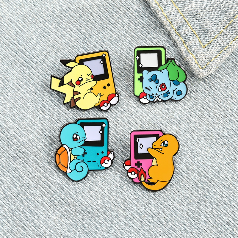 Bros Pin Enamel Desain Anime Pikachu Untuk Aksesoris Pakaian