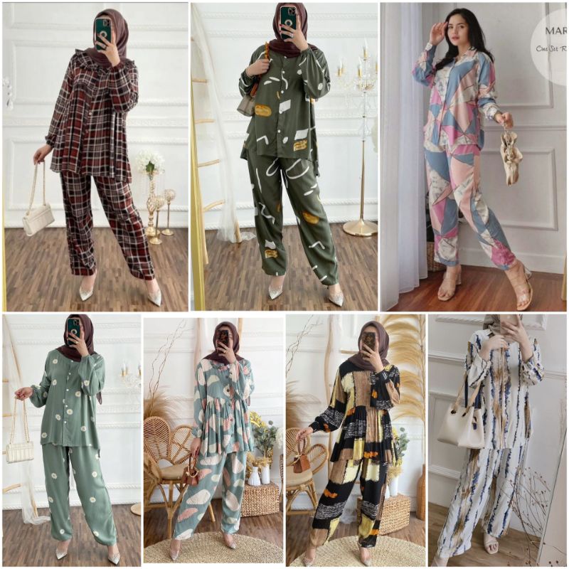 RANO ONE SET SETELAN RAYON PREMIUM ONE SET TIEDYE / SETELAN JUMBO BUSUI