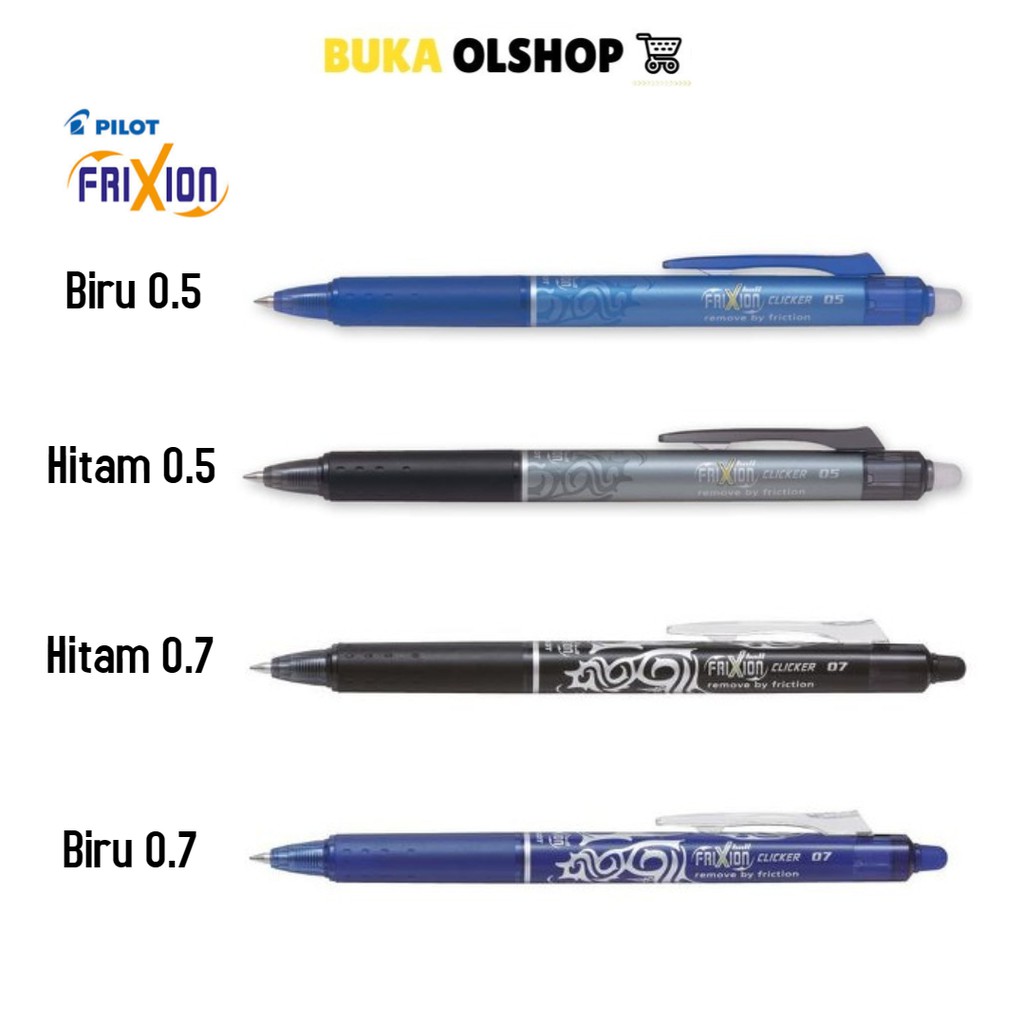 

Bolpoin Pilot Frixion Ball Clicker Pulpen Hapus