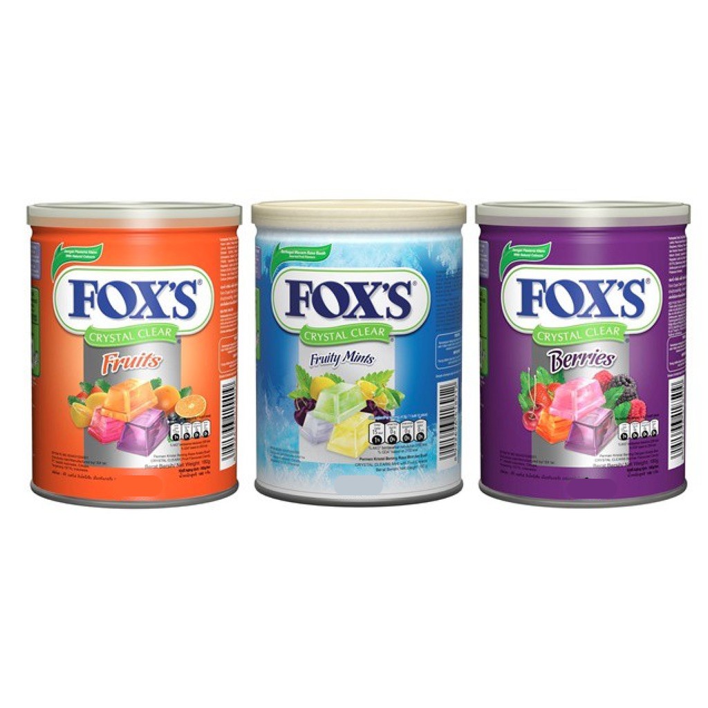 

Permen FOX'S [180 g/ Tin] - Fruits / Fruit Mint / Berries