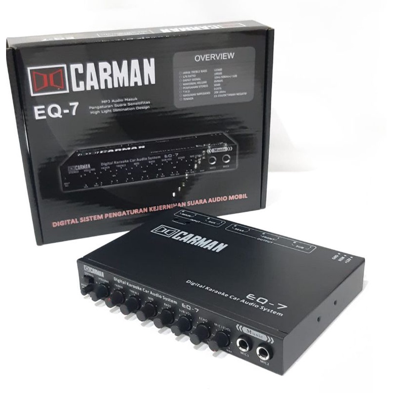 PARAMETRIK EQUALIZER CARMAN PRE AMP CARMAN EQ 7 ORIGINAL