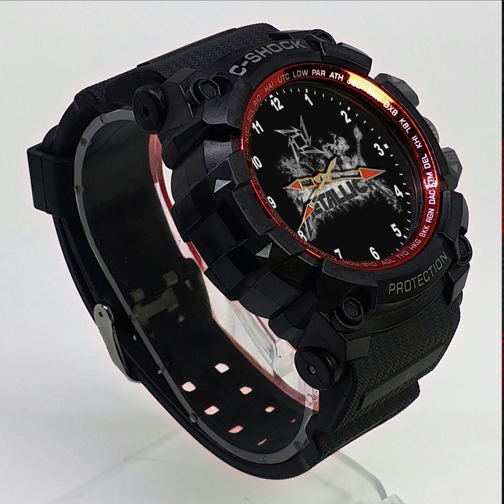 (ISTIMEWA BOSSQUE) JAM TANGAN METALLICA LIST MERAH - EXCLUSIVE 6