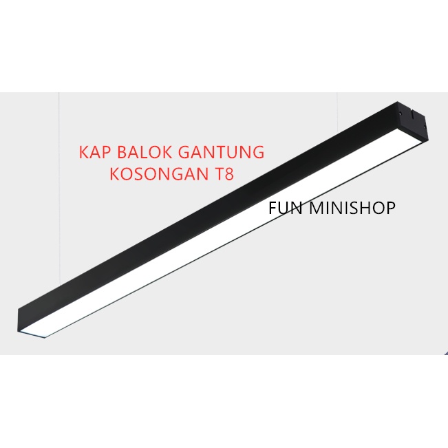 Lampu office kosongan isi T8 Hanging lamp lampu gantung kap balok kosongan