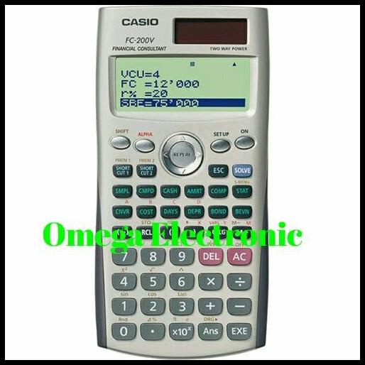 

Casio Fc-200V Financial Calculator Kalkulator Keuangan Fc 200V