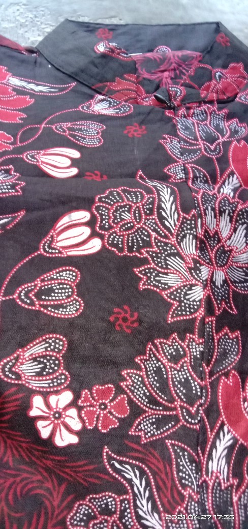 Batikcouple Keluarga Sania Ruffle Ori Ndoro Jowi Dnt Batik Couple Keluarga Motif Sakura Merah