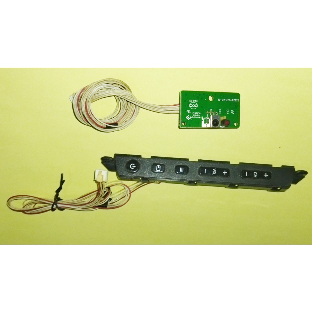 Tombol Menu - IR Sensore Remote TV LED Polytron PLD 23D651