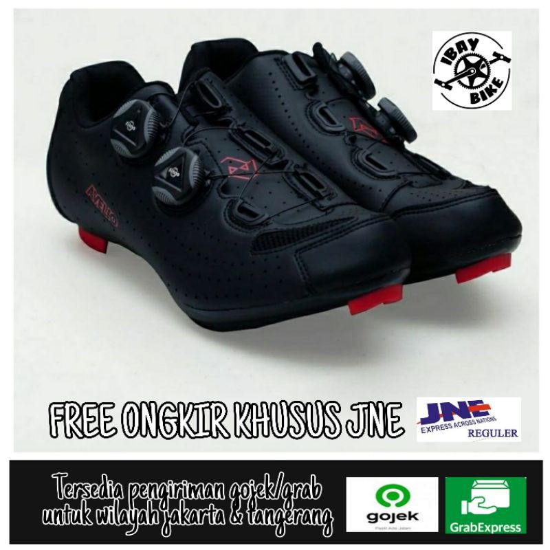 SEPATU SEPEDA ROADBIKE AVELIO BLACK