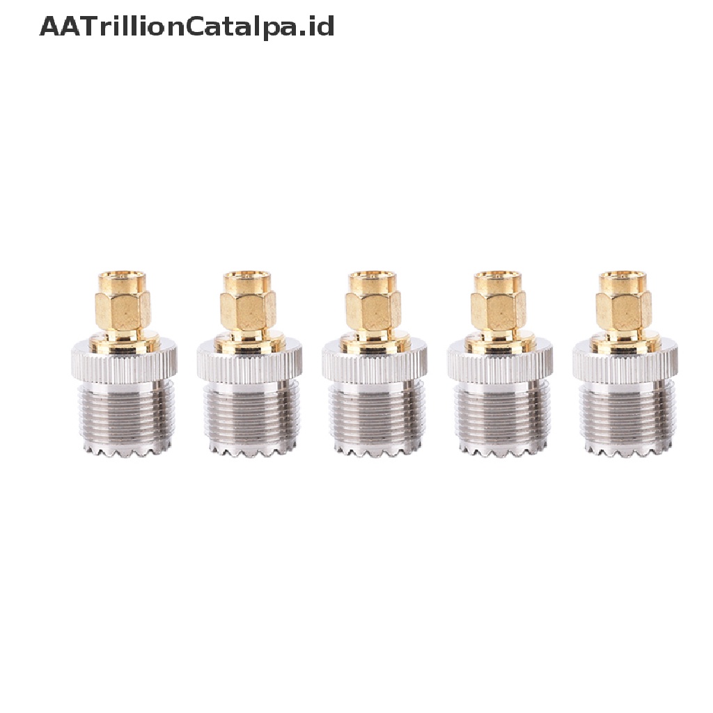 (AATrillionCatalpa) Adapter Konektor RF SMA Male Ke UHF PL259 SO239 Female