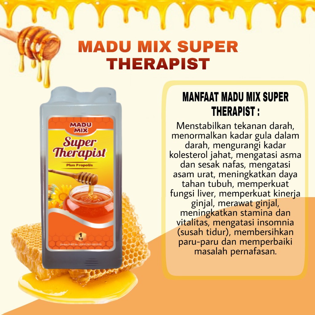 

p4yu Madu Mix SuperTherapist plus propolis 1kg