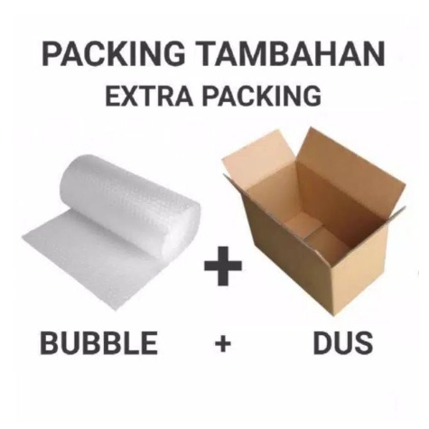 

Packing Tambahan Bubble Wrap dan Kardus Luas