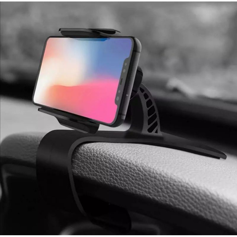 Jepit Car Phone Holder putar 360 Mobil Dashboard depan Hp Handphone GPS Maps petunjuk Jalan meja kantor stan Standing HD15 HD22