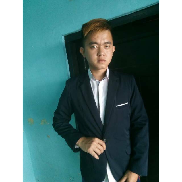 BLAZER PRIA Curve Navy - Blazer Casual Warna Navy