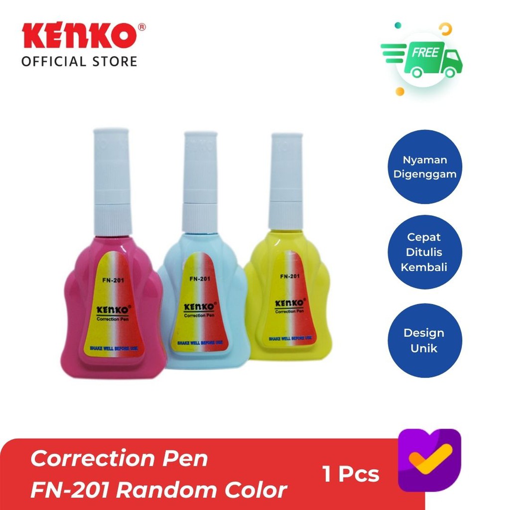 

KENKO CORRECTION PEN / Tipex Cair / Cairan Koreksi FN-201 Random Color