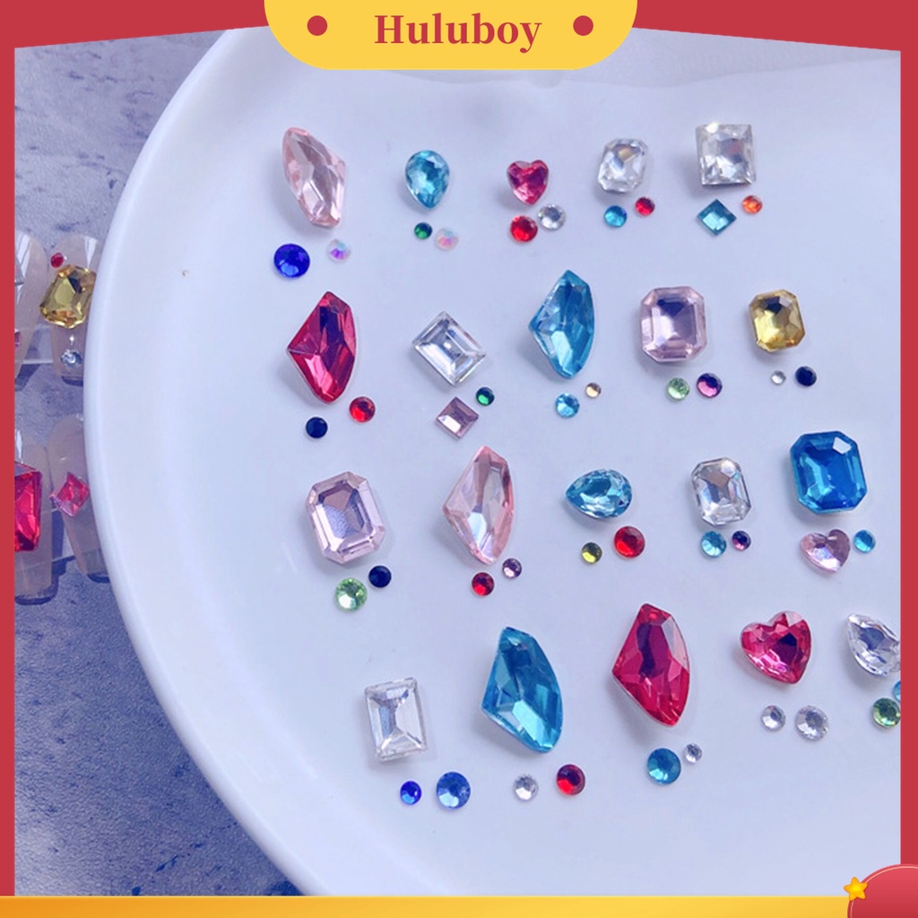 Huluboy Huluboy♡ Berlian Imitasi Bentuk Hati Untuk Dekorasi Nail Art