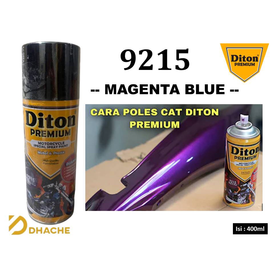 Cat Pilox Diton Premium Magenta Blue 9215 warna ungu merah biru 400cc