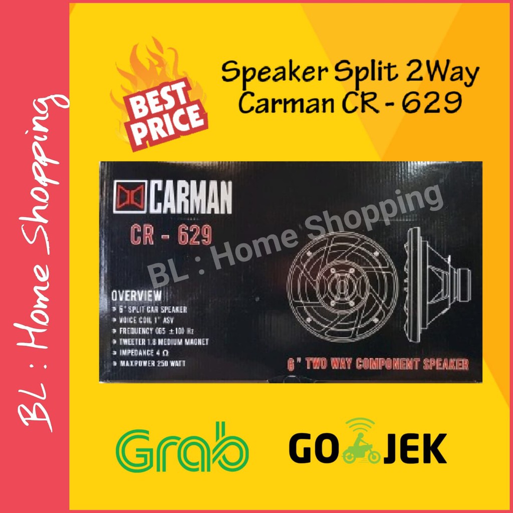 Speaker 2way Carman CR-629 Speaker Split Carman CR 629 Speaker Mobil Carman CR - 629 Bergaransi Resm