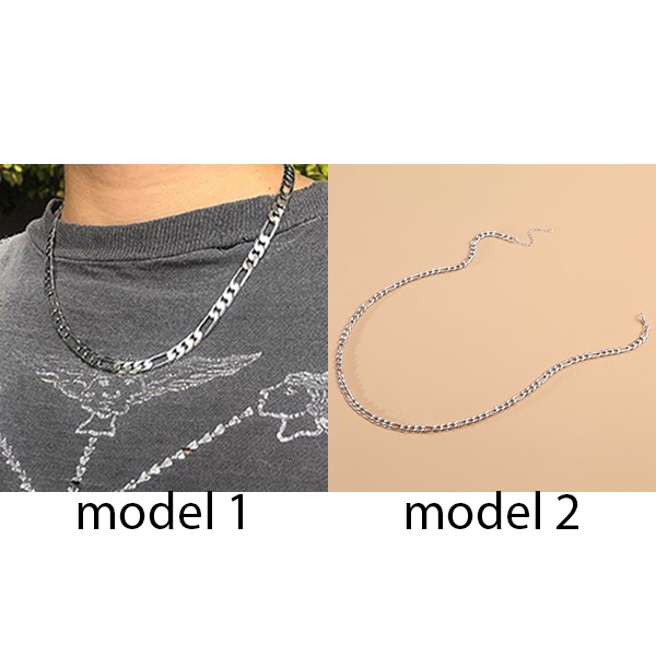 kalung rantai metal style simple chain necklace jka246(3f2)