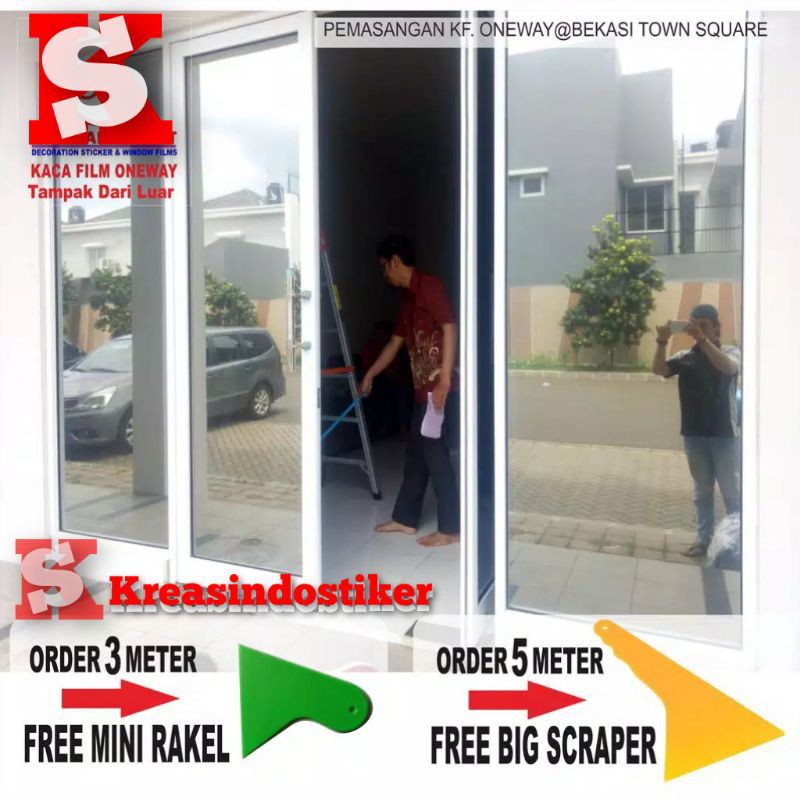 Kaca Film One Way Silver Silver