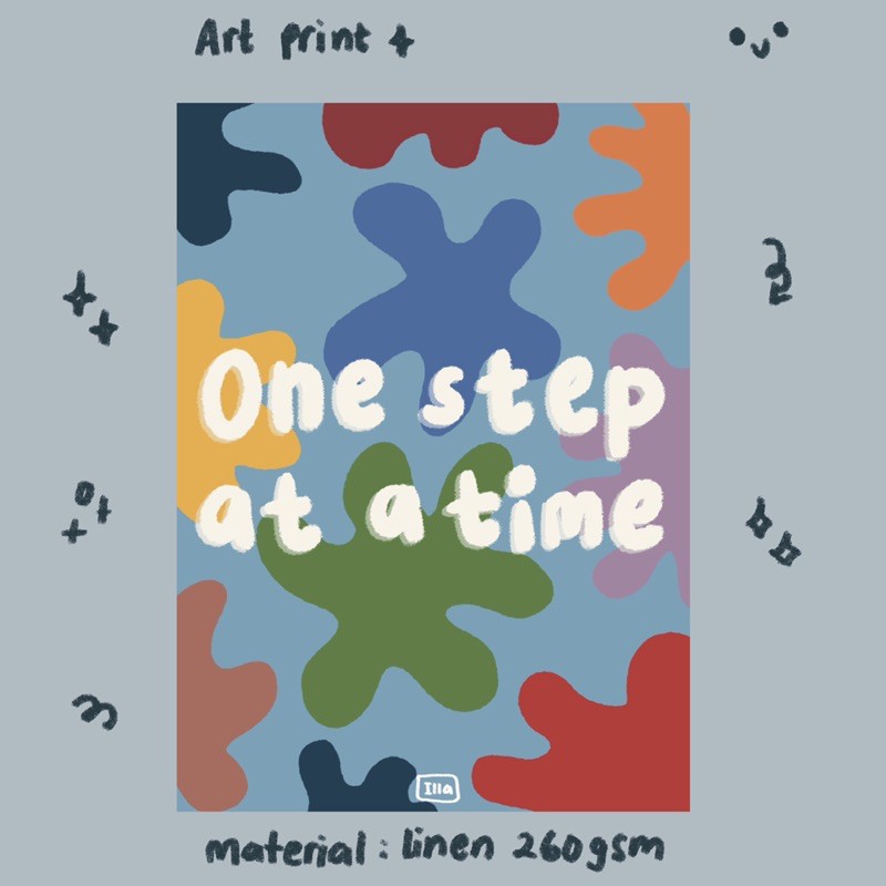 madebyilla - One Step at a Time Art Print