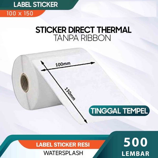

HARGA GROSIR/KERTAS LABEL THERMAL BARCODE/KERTAS TERMAL 100X150 mm ISI 500PCS
