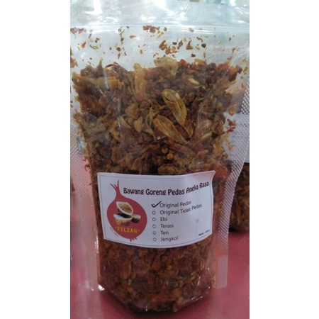 

Bawang Goreng Tanpa Tepung Original Pedas 150gr