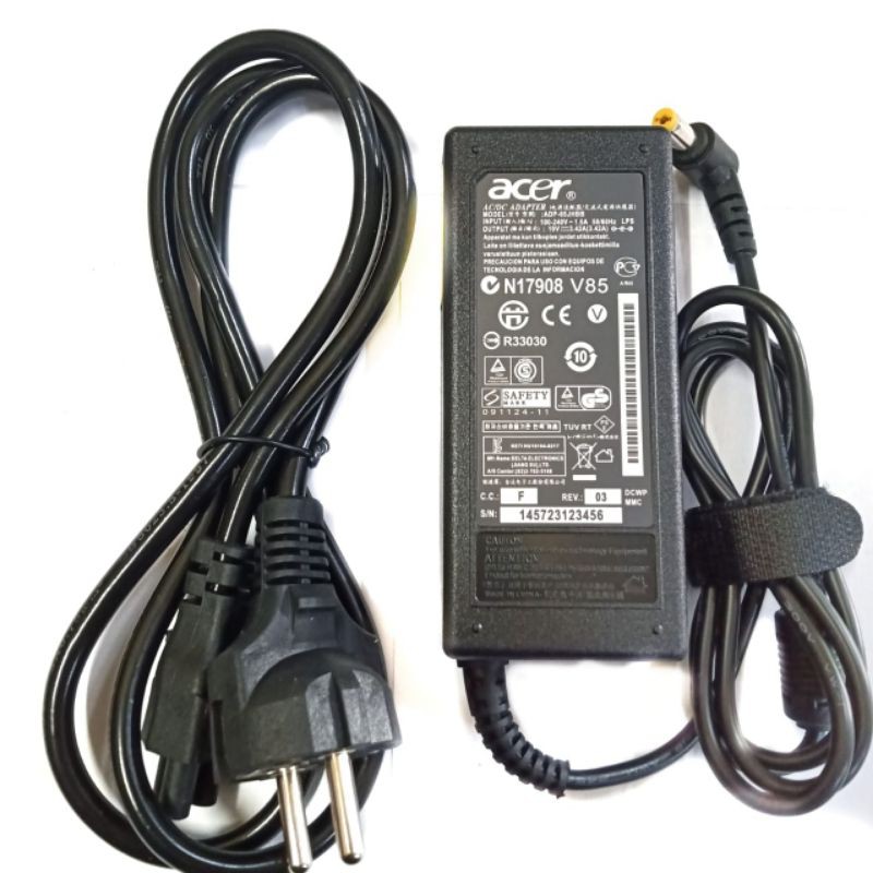 Adaptor Acer 19V 3 42A ORIGINAL E14 E5 475 E5 475G  E1-421 E1-431 E1-451 E1-471  4710 4730 4730G 4720 4732 4732Z 4736 4738 4739 4750 4752 4741 V5-431 V5-431G V5-431P V5-471 V5-471G V5-471P V5-471PG V5-531 BONUS KABEL POWER