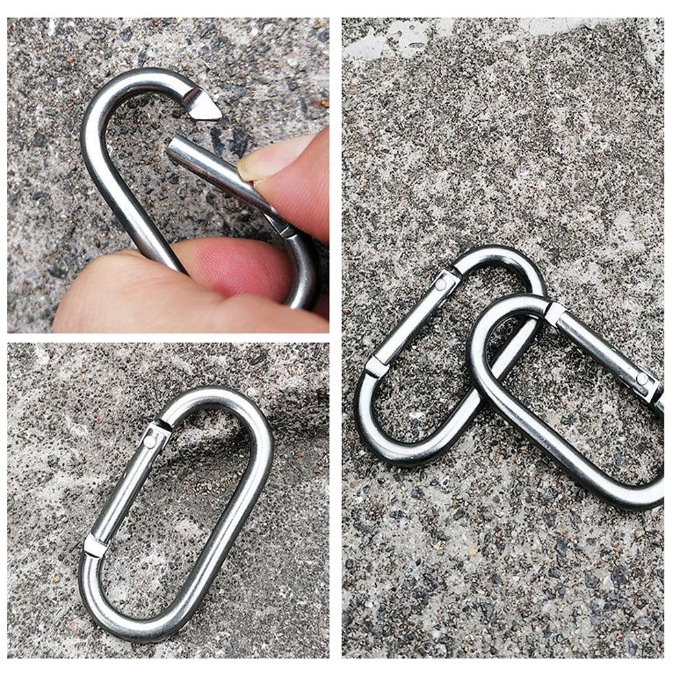 Suyo Gantungan Kunci Carabiner Bentuk Oval Bahan Metal Untuk Hiking / Camping