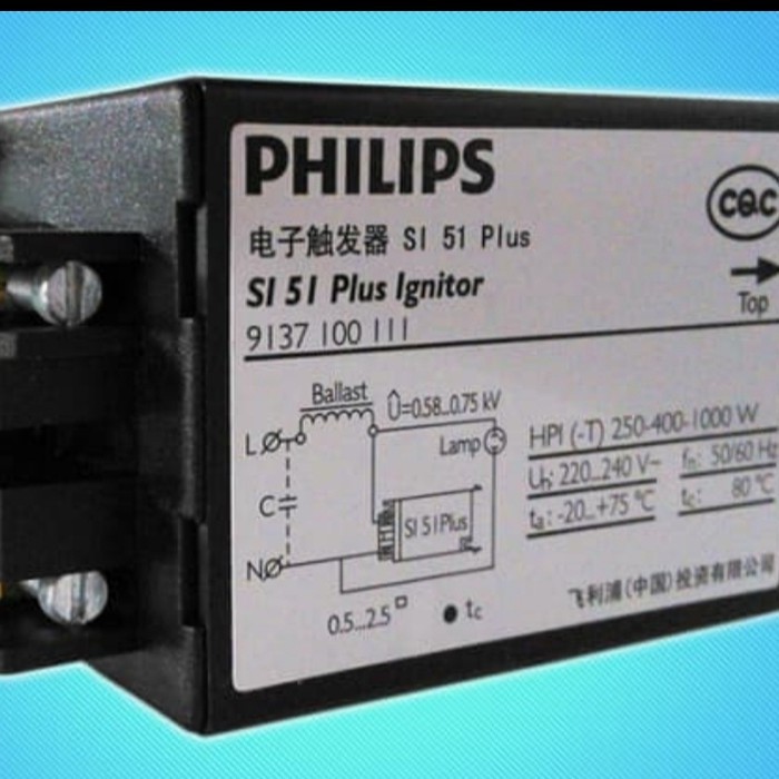 IGNITOR PHILIPS - SI 51PLUS IGNITOR - HPI-T