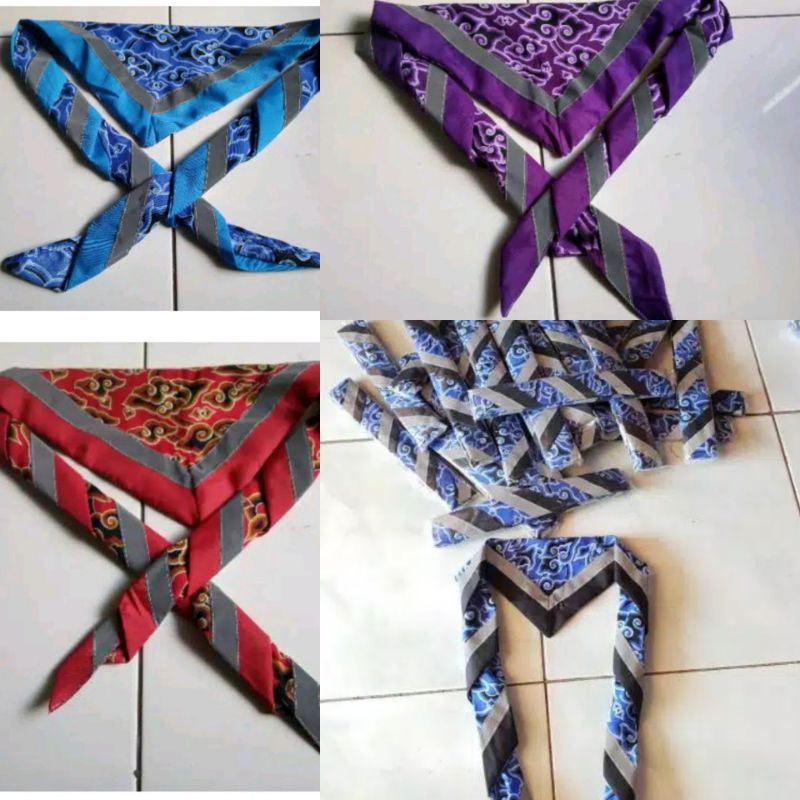 Scarf pramuka batik Mega mendung