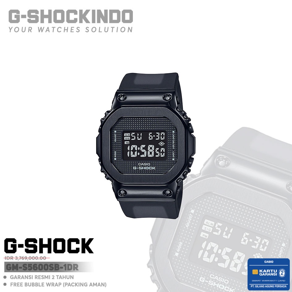 Casio G-Shock GM-S5600SB-1DR Original